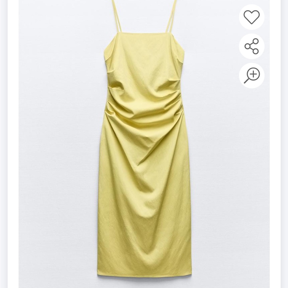 ZARA Draped Midi Dress - size small